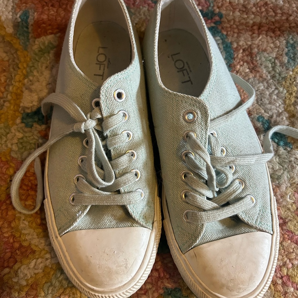 LOFT Mint Green Canvas Shoes